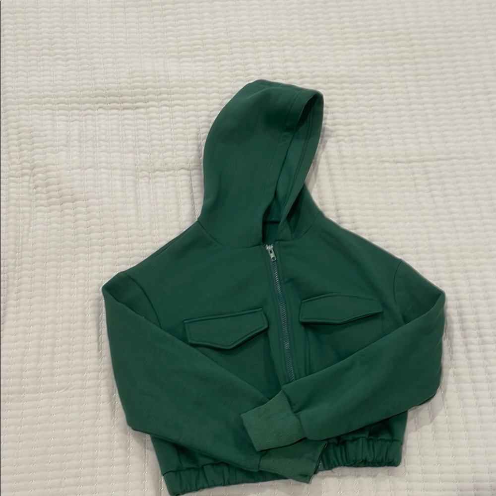 Green Hooded Jacket